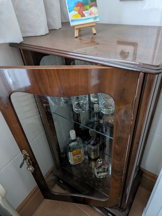 Mueble bar vitrina auxiliar