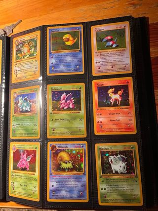 Cartas Pokemon de exposicion.Las de las imagenes.