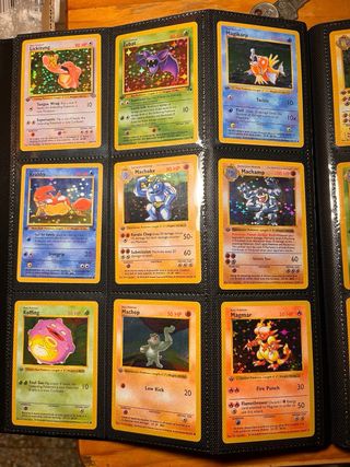 Cartas Pokemon de exposicion.Las de las imagenes.