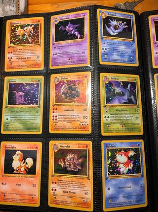Cartas Pokemon de exposicion.Las de las imagenes.