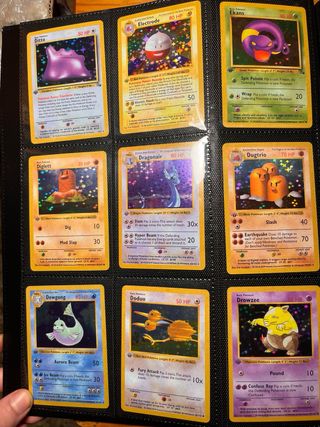 Cartas Pokemon de exposicion.Las de las imagenes.