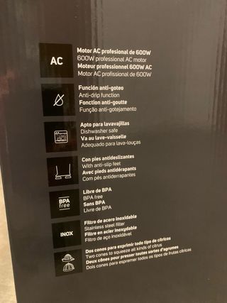 Exprimidor Taurus Easy Press 600W