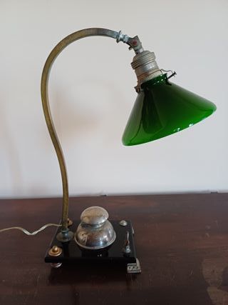 Antica lampada Ministero con calamaio