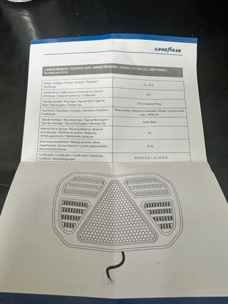 Pilotos traseros remolque