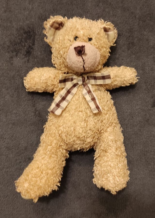 Orsacchiotto con fiocco a quadretti