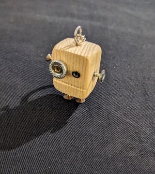 Portachiavi robot in legno