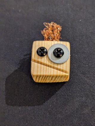 Portachiavi robot 2 in legno 