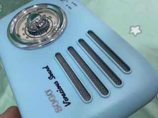 Radio Retro con Altavoz Bluetooth Azul