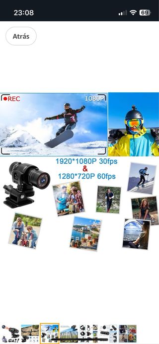 Camara deportiva bici 1080p “NUEVA a ESTRENAR”