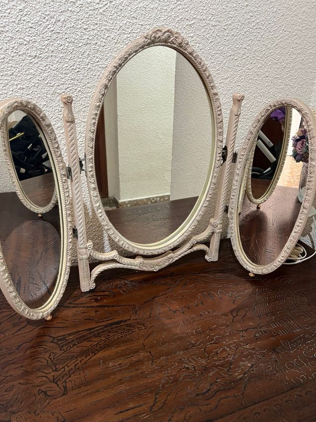 Espejo antiguo 3 hojas