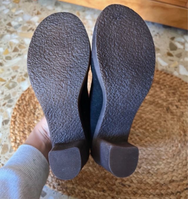 Zapatos salón serraje