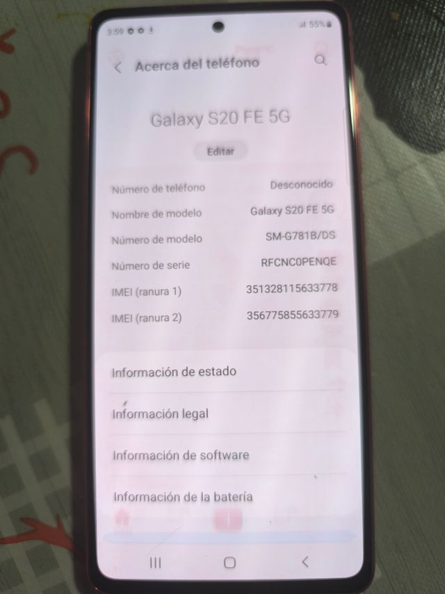 Samsung galaxy S20 fe 5G