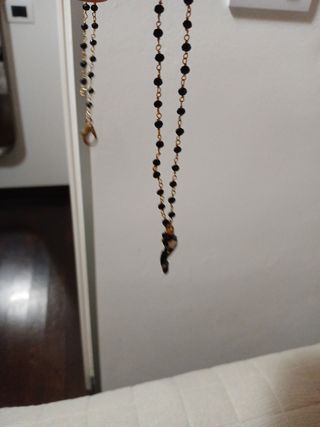 Collana Portafortuna corno nero