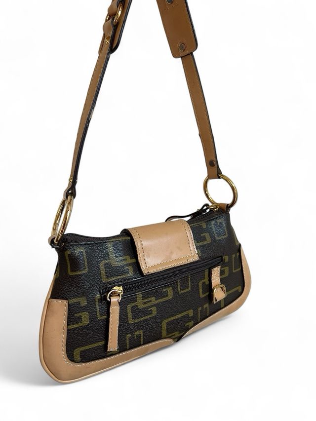 Borsa a spalla Guess vintage monogram marrone chic