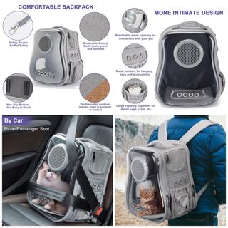 Trasportino cani gatti a zaino animali domestici