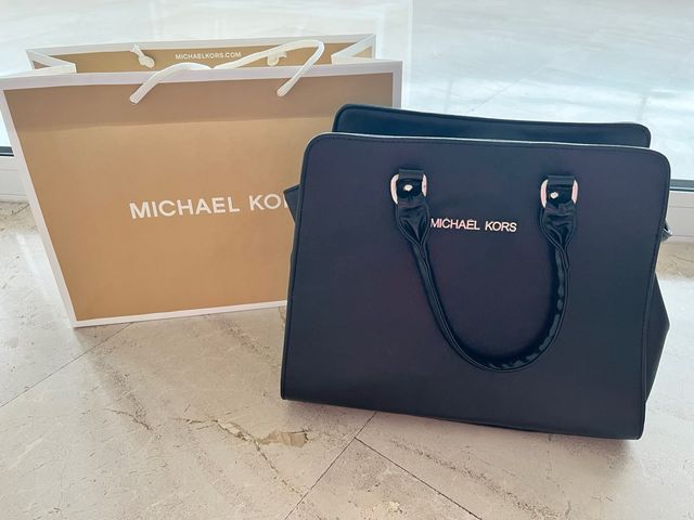 Bolso de piel negro Michael Kors