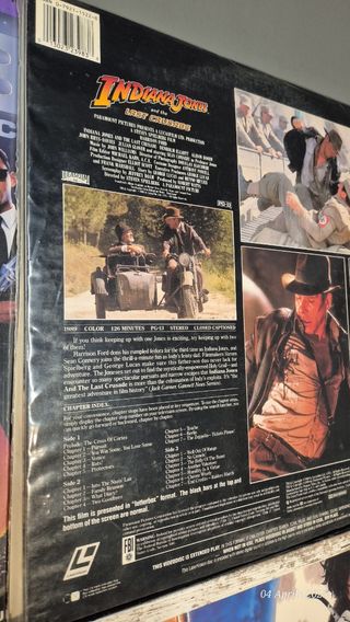 Laser disc indiana Jones