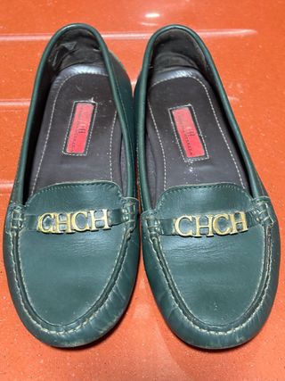 Manoletinas Carolina Herrera verde