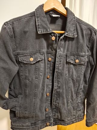 Chaqueta vaquera chico negra