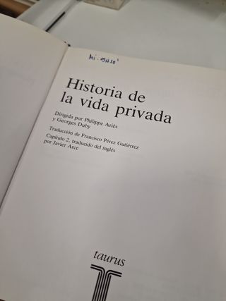 Historia de la vida privada