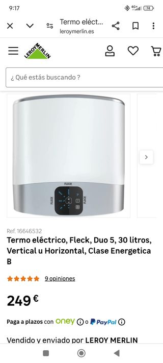 Calentador de agua duo 5