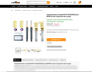 Suspensión roscada KW V1 1022000D para BMW