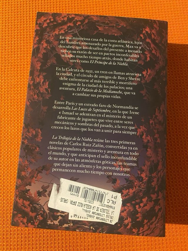 La Trilogía de la Niebla / Carlos Ruiz Zafón