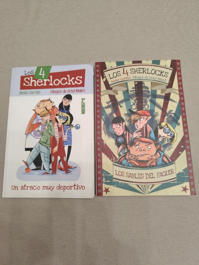 Los 4 Sherlocks. Lote libros