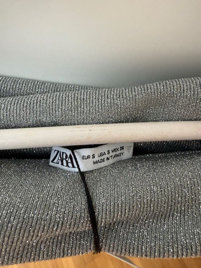 Vestido brillo zara talla S