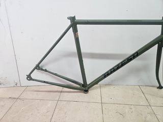 Cuadro y horquilla acero bikepaking 