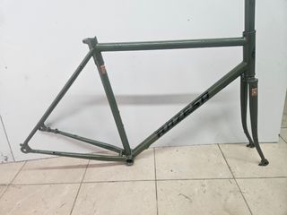 Cuadro y horquilla acero bikepaking 