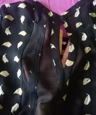 Blusa hojas M Zara