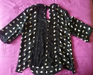 Blusa hojas M Zara