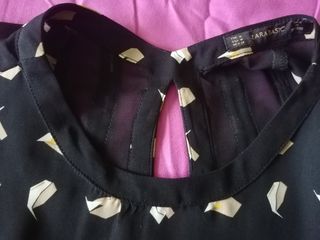 Blusa hojas M Zara