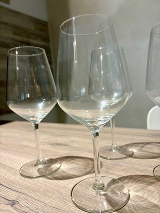 Set 4 calici vino nuovi bialetti