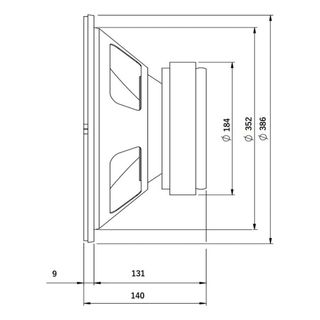 ALTAVOZ MEDIO GRAVE DE 15" NUEVO.