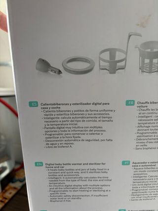 Calientabiberones y esterilizador digital