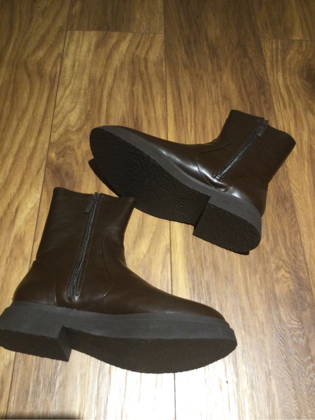 Botines marrones Zara T. 37