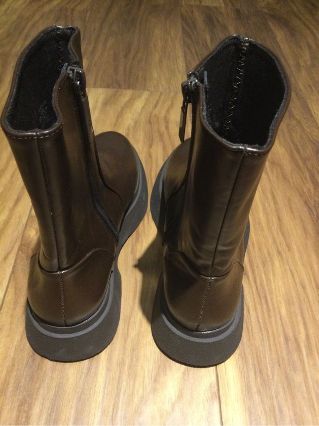 Botines marrones Zara T. 37