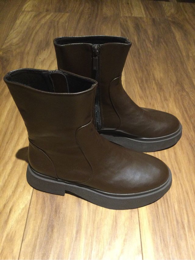 Botines marrones Zara T. 37