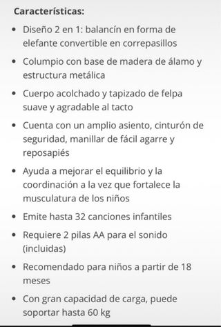 Balancin/correpasillos elefante
