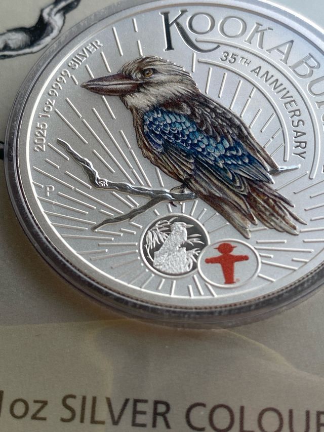 1 onza plata Kookaburra 2025 35 aniversario