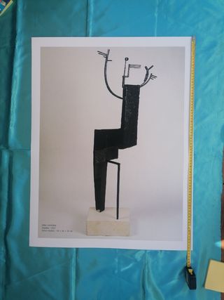 ARTE. ESCULTURA. JULIO GLEZ. PÓSTER