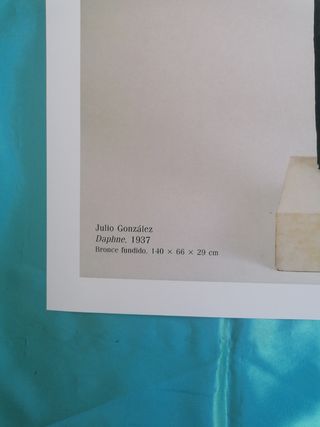 ARTE. ESCULTURA. JULIO GLEZ. PÓSTER