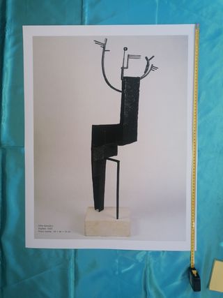 ARTE. ESCULTURA. JULIO GLEZ. PÓSTER