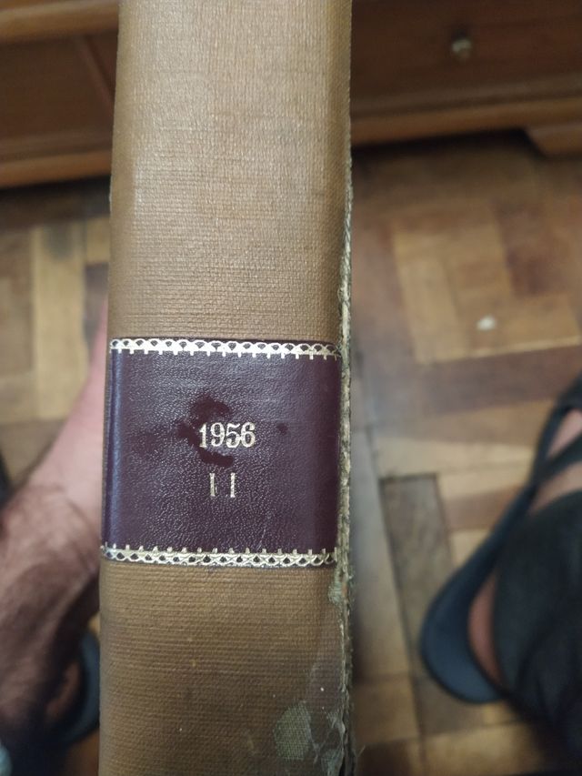 Libro del periódico español antiguo año58