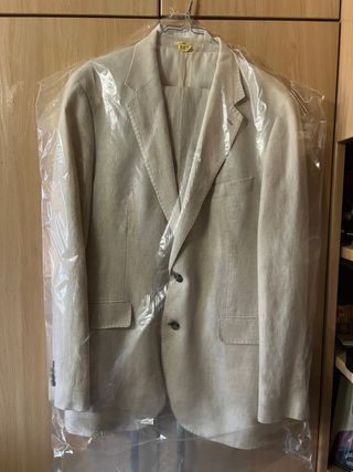 Traje de lino Mango Americana camisa pantalon