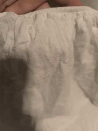 Falda con top unidos blanca un solo uso