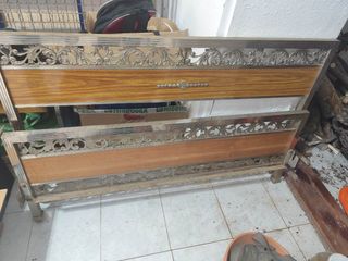 Cama cabecero vintage níquel