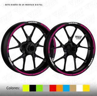 Pegatinas llantas Derbi